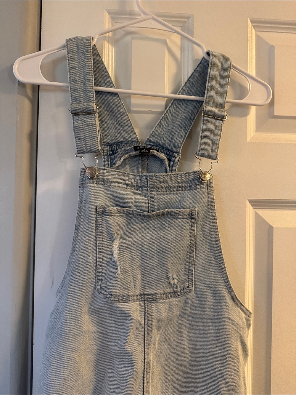 Wild Fable Light Blue Denim Pinafore Dress - Picture 4 of 5
